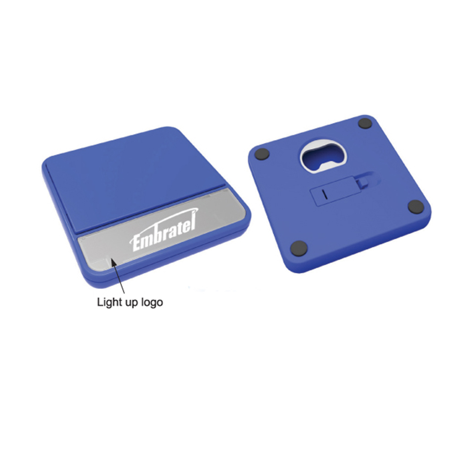 Coaster With Bottle Opener And Light Image